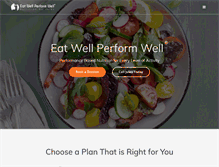 Tablet Screenshot of eatwellperformwell.com